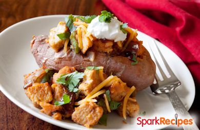 Loaded BBQ Chicken Sweet Potato