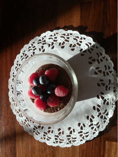 Chia Pudding with PB and Hemp Hearts