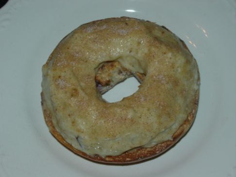 Banana 'Cream' in a Blueberry Bagel