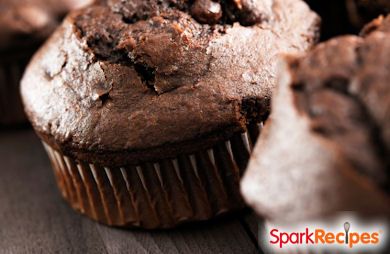 Low-Fat Dark Chocolate Muffins