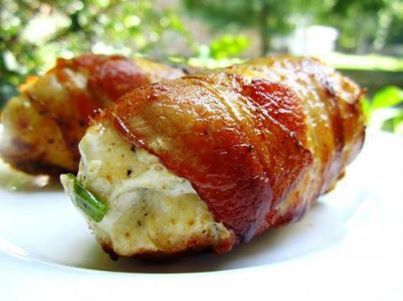 Bacon Wraped Stuffed Chicken