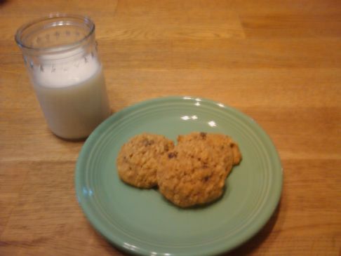 Lo-Cal Dark Chocolate Oatmeal Cookies