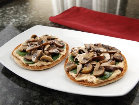 Mushroom and Parsley Mini Pizza