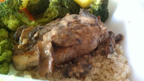 Pork Chops with Creamy Dijon Mushrooms