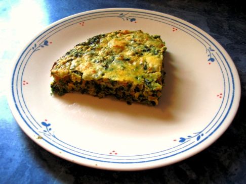 Spinach and Sweet Potato Quiche