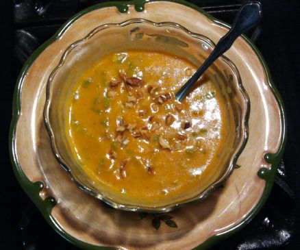 Quick and Creamy Pumpkin Spinach Soup