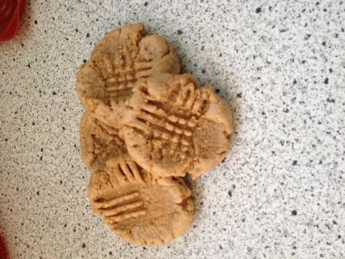 Eggless Peanut Butter Cookies