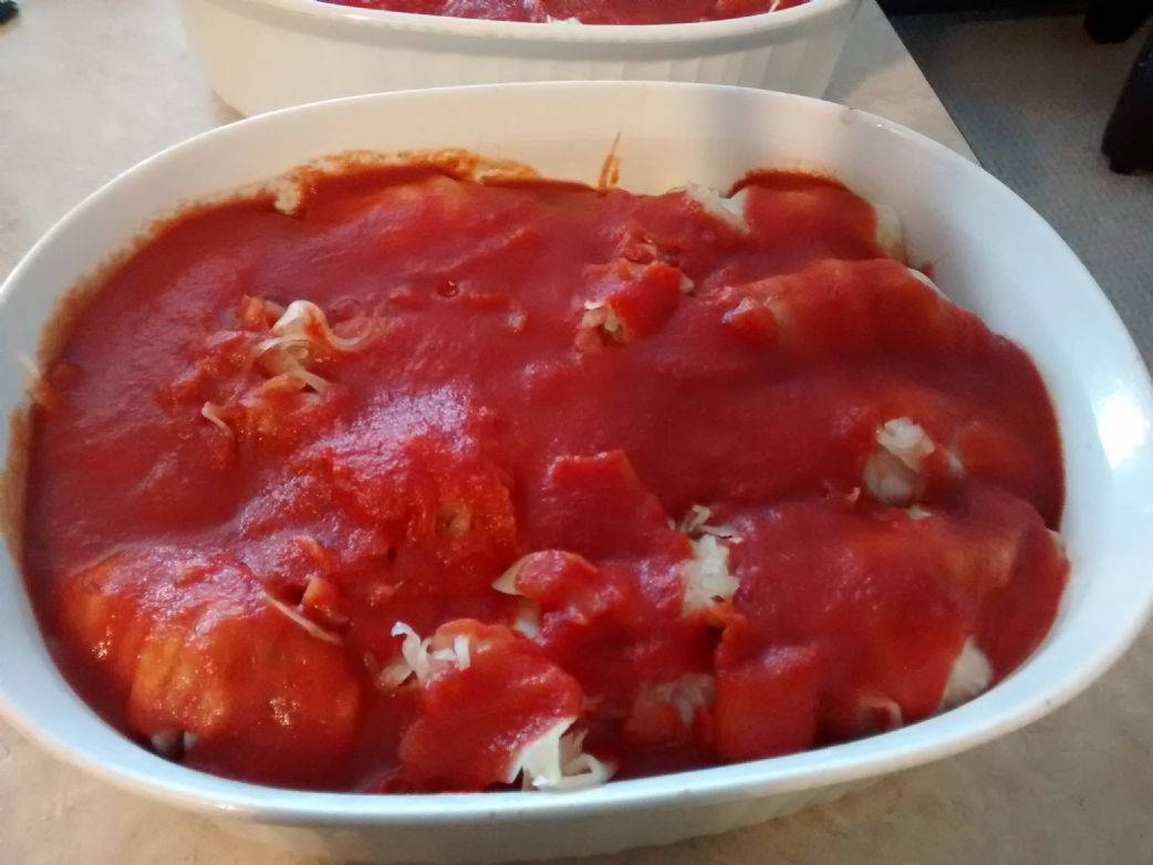 Vegetarian (not vegan) cabbage rolls from scratch