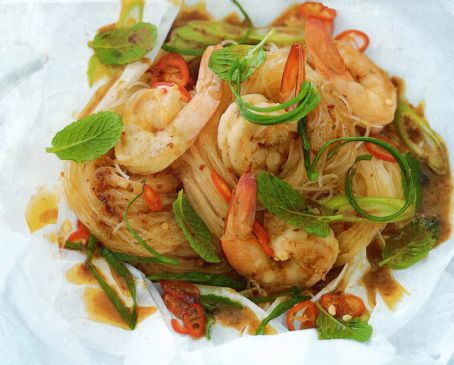 Baked Chilli Prawn Noodles