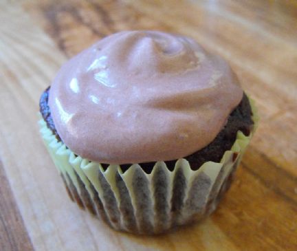 Lower Cal Chocolate Cupcakes with Chocolate Whipped Cream Frosting