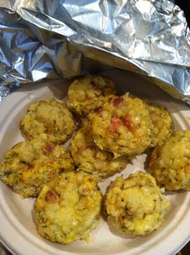 Corn and Garlic Frittata Muffins-73 Calories