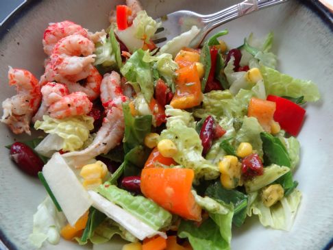 Leftover-Crawfish-Boil Salad