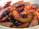 Peaches with Balsamic Cherries