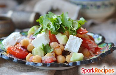 Chickpea and Feta salad