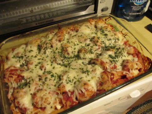 Chicken Parm Baked Ziti