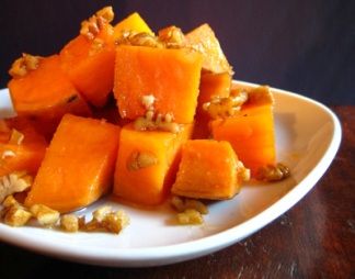 Maple Pecan Glazed Sweet Potatoes