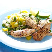 Caribbean Chicken Strips and Rice