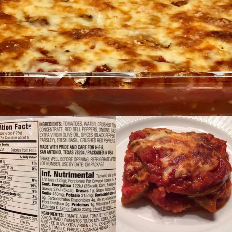 Spicy, Low Carb Eggplant Parmesan