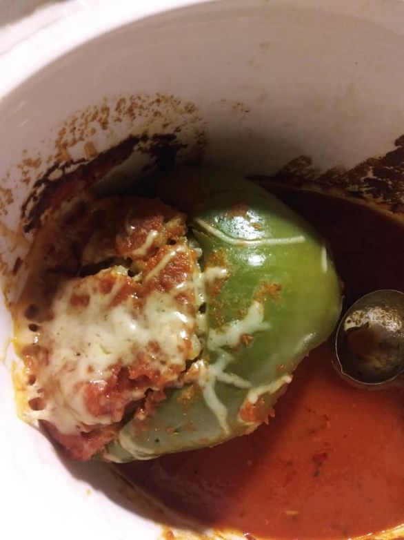 GP Friendly Bison Stuffed Peppers