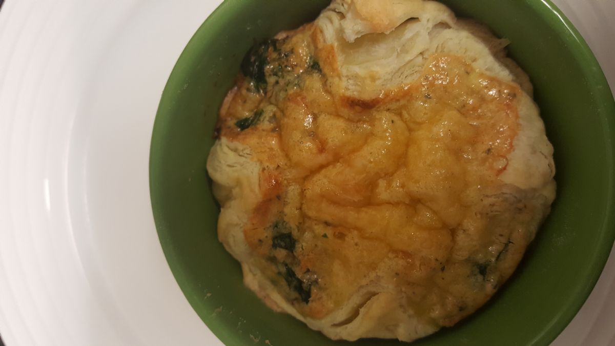 Spinach Artichoke Egg Souffle