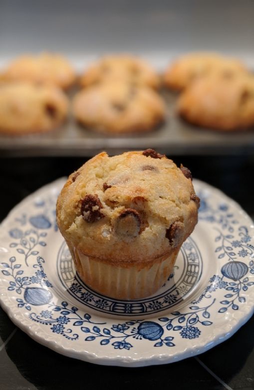 Decadent Bakery Style Chocolate Chip Muffins