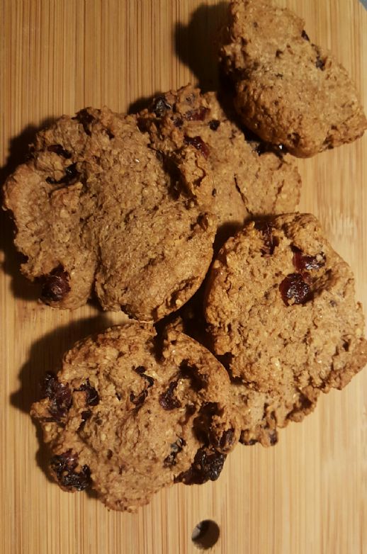 Flax Cranberry Nut Cookies (gluten free)