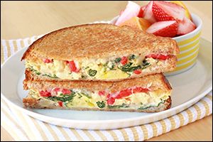 Healthy Egg 'n Veggie Breakfast Sandwich