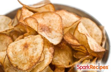 Microwave Herb Potato Chips