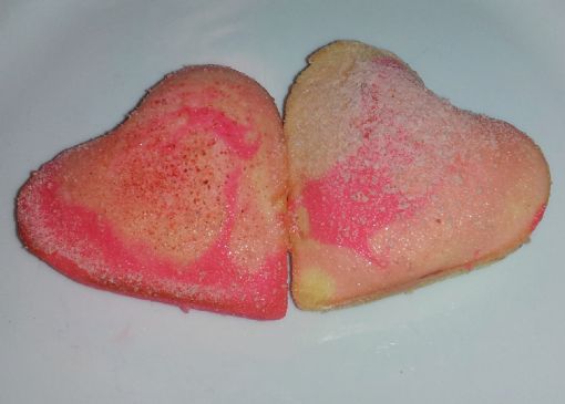 Pink Swirl Heart Cakes