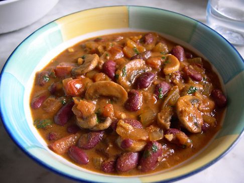 Kidney Bean Mushroom Curry