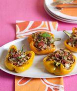 Orzo and Beef Stuffed Peppers