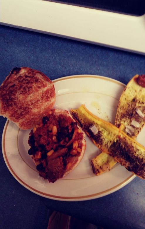 Full Dinner Sloppy Joes with Turkey, Corn and Black Beans