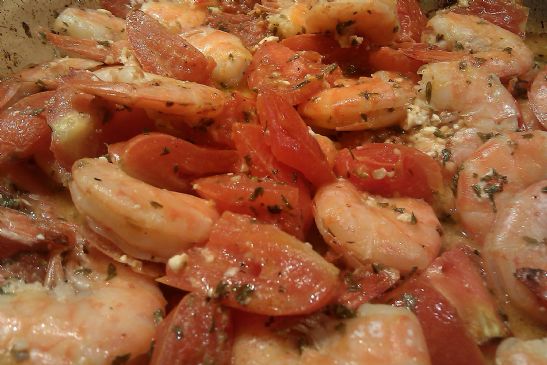 Roasted Tomato and Shrimp with Feta
