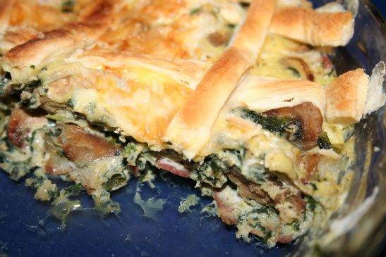 Mushroom Spinach Quiche