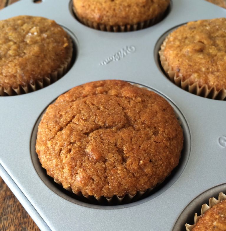 Pumpkin-Walnut-Oat Muffins