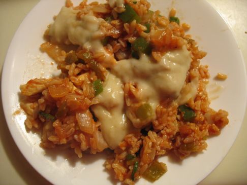 Jalapeno Chicken Fried Rice with Verde