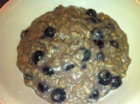 Blueberry Pie Oatmeal (vegan!)