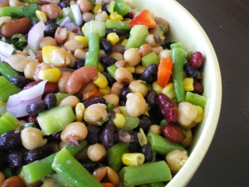 Sweet and Tangy Bean Salad