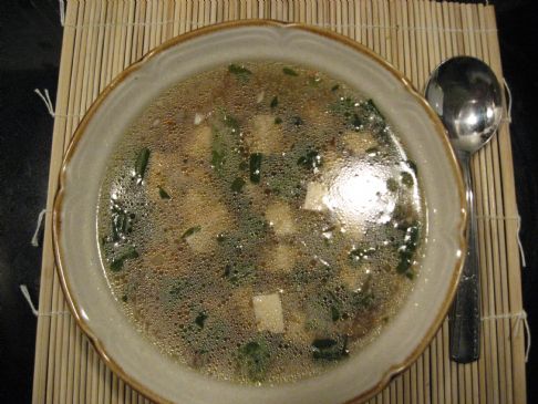 Oriental Tofu Soup - homemade