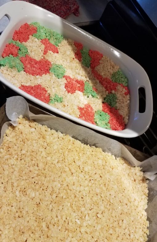 Mint Chocolate Rice Krispie Treats