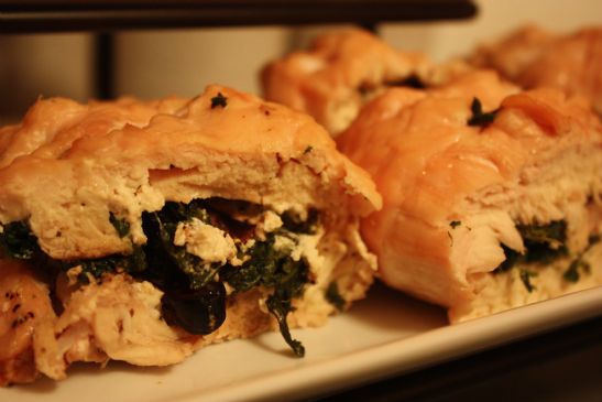Goat Cheese and Spinach Chicken Pinwheels