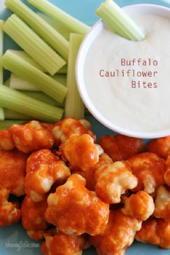 Spicy Buffalo Cauliflower Bites