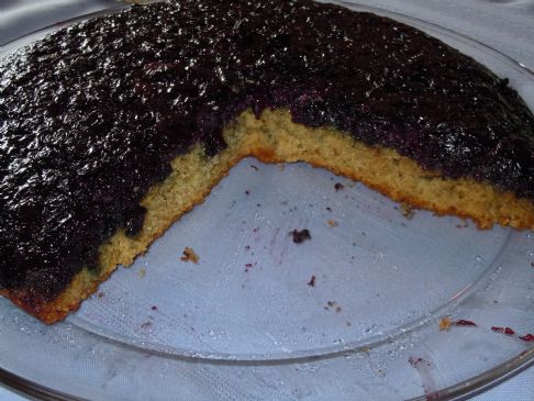 Blueberry-Anise Upside Down Cake