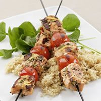 Grilled Rosemary Salmon Skewers