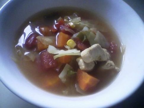 Spicy Chicken and Cabbage Soup