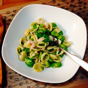Spring Green Pasta with Shrimp