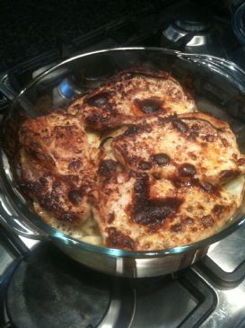 Cheese and Mustard Pork Chops and Potatoes