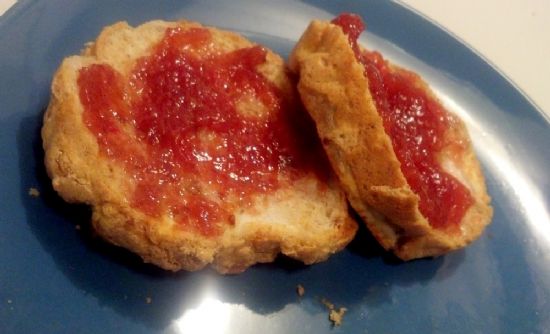 Oopsie Low Carb Peanut Butter and Jelly Sandwich