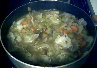 Cabbage Rice Soup