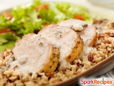 Slow Cooker Pork Loin with Creamy Sauce